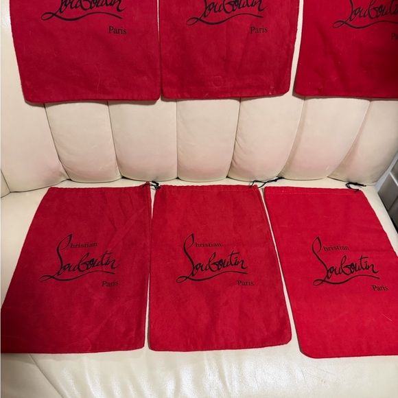 Christian Louboutin Signature Red Dust Bags - Picture 4 of 7